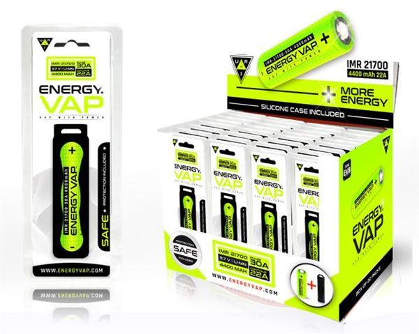 Edinburgh Vapes - Accu 21700 Energy Vap GREEN 4400 Edinburgh Vapes - Accu 21700 Energy Vap GREEN 4400