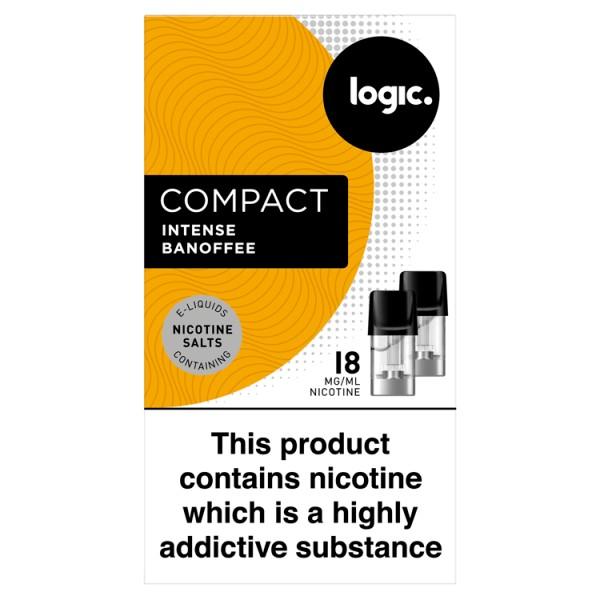 Logic Compact 2 E-Liquid Pods Intense Banoffee 18mg Logic Compact 2 E-Liquid Pods Intense Banoffee 18mg