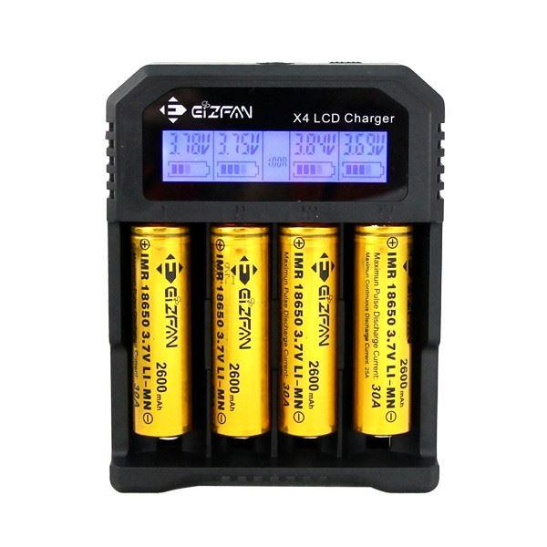 EFAN X4- 4 Way Intelligent Digital Battery Charger - Edinburgh Vapes