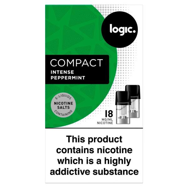 Logic Compact 2 E-Liquid Pods Intense Peppermint 18mg - Edinburgh Vapes