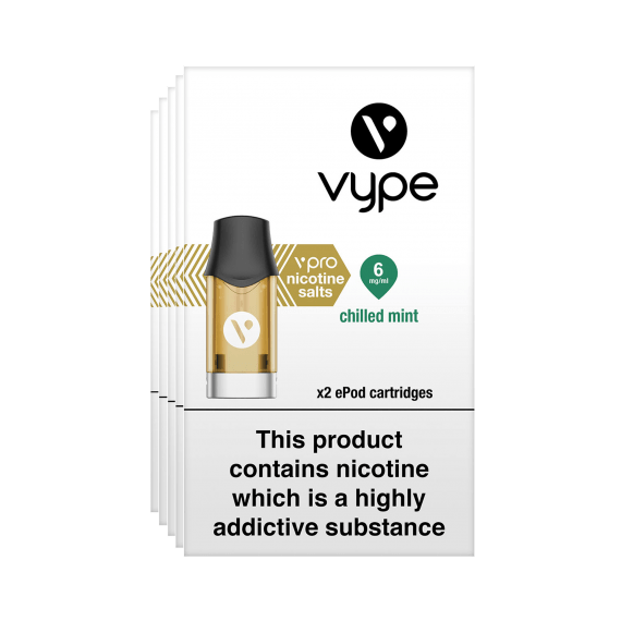 Vype ePod Cartridges vPro Chilled Mint - Menthol - Nicotine Salts - Menthol - Edinburgh Vapes