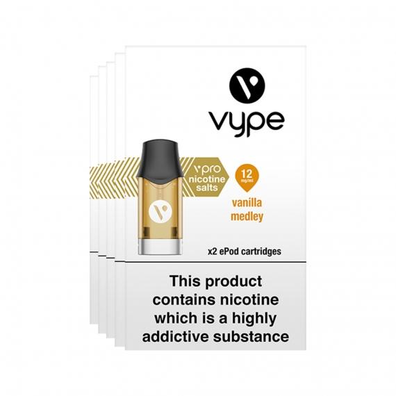 Vype ePod Cartridges vPro Vanilla Medley - Nicotine Salts - Edinburgh Vapes