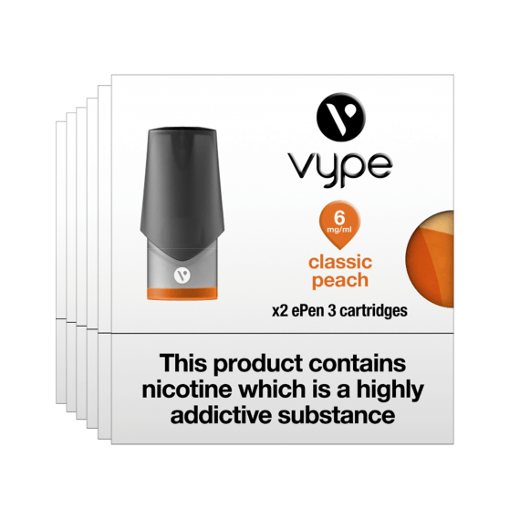Vype ePen 3 Pods Classic Peach - Flavoured Refill - Edinburgh Vapes